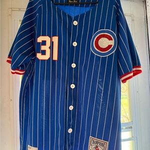 Blue Pinstripe Men's Jersey